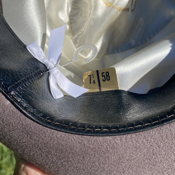 Linea Italiana Borsalino Genuine Fur Felt Fedora Modello Depositato 1857 Italia - Picture 11 of 16